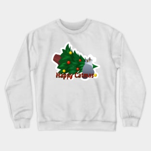 Happy Catxmas Crewneck Sweatshirt